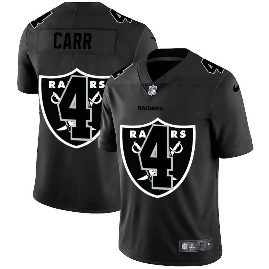 Men Oakland Raiders #4 Carr Black shadow Nike NFL Jersey->carolina panthers->NFL Jersey
